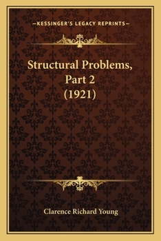 Paperback Structural Problems, Part 2 (1921) Book