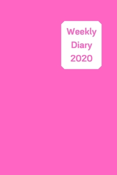 Weekly Diary: 6x9 week to a page diary planner. 12 months monthly planner, weekly diary & lined paper note pages. Perfect for teachers, students and small business owners. Bright pink design