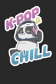 Notebook: K-Pop Music Panda 6x9 Dot Grid 120 Pages