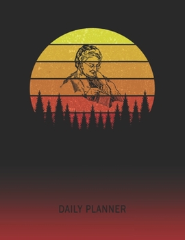 Daily Planner: Knitting | 2020 - 2021 Daily Planner For 1 Year Of Planning | Retro Vintage Sunset Cover | January 20 - December 20 | Organizer Writing ... | Plan Days, Set Goals & Get Stuff Done