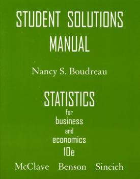 Paperback Statistics for Business and Economics: Student Solutions Manual Book
