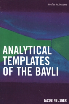 Paperback Analytical Templates of the Bavli Book