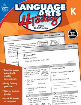 Paperback Language Arts 4 Today, Grade K Book