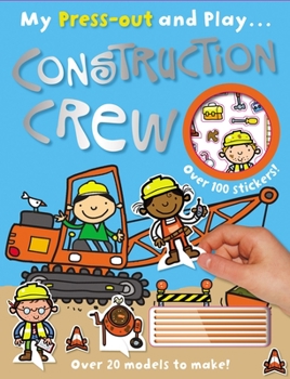 Paperback Press-Out and Play Construction Crew Book