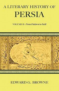 Paperback A Literary History of Persia Book