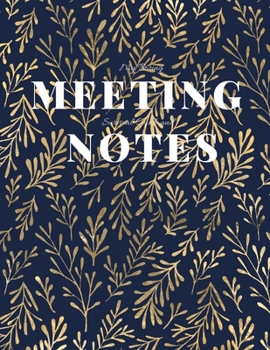 My Boring Meeting Survival Guide and Notes: 8.5x11 Meeting Notebook and Puzzle Book
