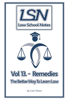 Paperback Law School Notes: Remedies Book