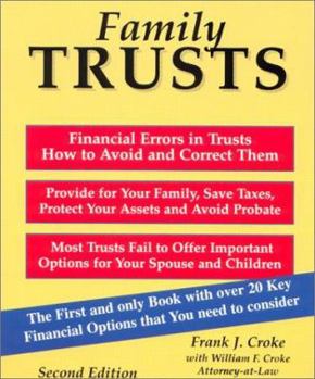 Paperback Family Trusts: Financial Errors in Trusts; How to Avoid and Correct Them Book