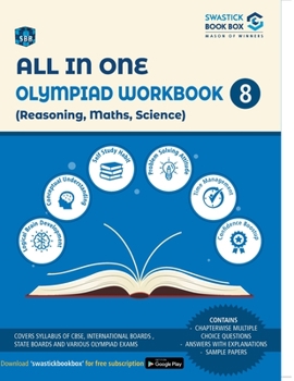 Paperback All in One Olympiad Workbook for Reasoning, Math, Science - Class 8 Book