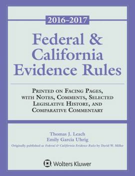 Paperback Federal and California Evidence Rules Book