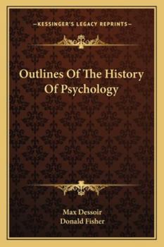 Paperback Outlines Of The History Of Psychology Book