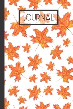 Paperback Journal: Falling Leaves Lined 120 Page Journal (6"x 9") Book