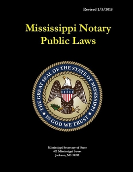 Paperback Mississippi Notary Public Laws Book