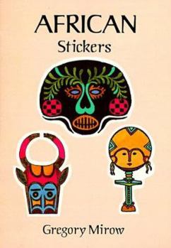 Paperback African Stickers: 24 Full-Color Pressure-Sensitive Designs Book