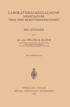 Paperback Laboratoriumsdiagnose Menschlicher Virus- Und Rickettsieninfektionen: Ein Leitfaden [German] Book