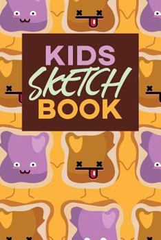 Kids Sketch Book : Kawaii Cute Peanut Butter and Jelly Sandwich