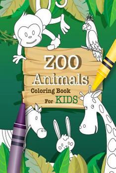 Paperback Zoo Animal Coloring Book for kids: Funny Coloring Books Book