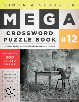 Paperback Simon & Schuster Mega Crossword Puzzle Book #12 Book