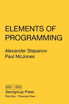 Paperback Elements of Programming Book