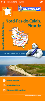 Nord-Pas-de-Calais, Picardie (Michelin Regional Maps) 511