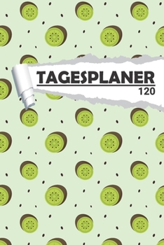 Tagesplaner Kiwi: Eleganter Terminplaner I DIN A5 I 120 Seiten I Tageskalender I Organizer für Schule, Uni und Büro (Abstrakte Tagesplaner) (German Edition)