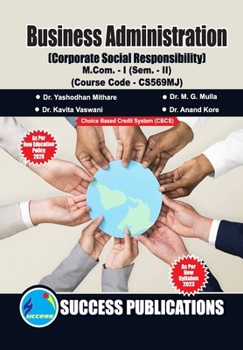 Paperback Corproate Social Responsibility, First Year, M.Com, Sem-II-English Book