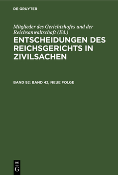 Hardcover Band 42, Neue Folge [German] Book