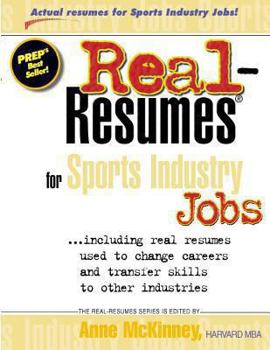 Paperback Real-Resumes for Sports Industry Jobs Book