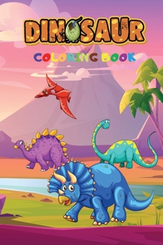 Paperback Dinosaur Coloring Book: Fun and Awesome Coloring Book for Kids with Alphabet Letters Book