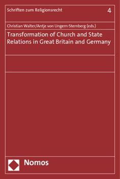 Paperback Transformation of Church and State Relations in Great Britain and Germany Book