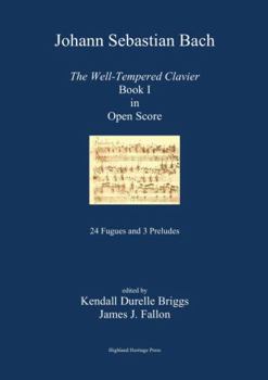 Paperback J. S. Bach The Well-Tempered Clavier Book I in Open Score Book
