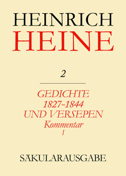 Hardcover Gedichte 1827-1844 Und Versepen. Kommentar I [German] Book