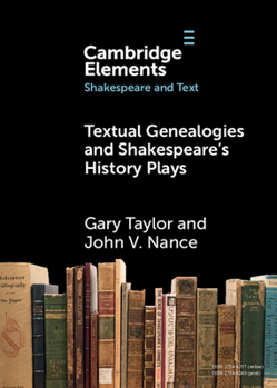 Paperback Textual Genealogies and Shakespeare's History Plays Book