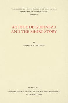 Paperback Arthur de Gobineau and the Short Story Book