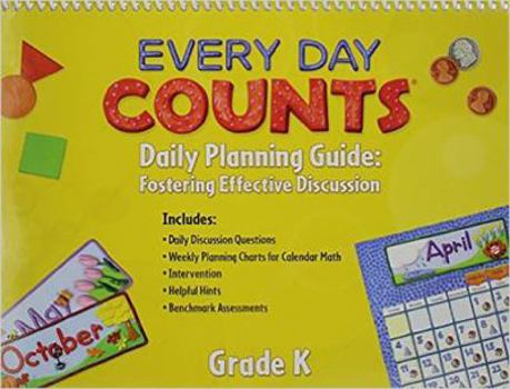 Spiral-bound Every Day Counts: Calendar Math: Planning Guide Grade K Book