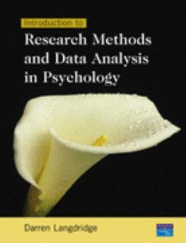 Paperback Introduction to Research Methods and Data Analysis in Psychology Book