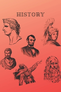 Notebook with squared paper 120 pages, 6x9 School Notebook, HISTORY