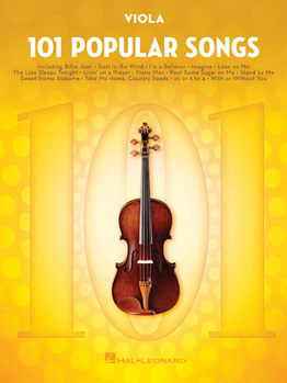 Paperback 101 Popular Songs Viola Sheet Music Songbook Classic Pop Rock Hits for Beginners Intermediate Players Includes Billie Jean Piano Man Sweet Home Alabam Book