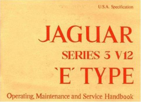 Paperback Jaguar E-Type V12 Ser 3 (Us) Handbook Book