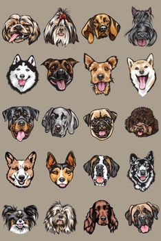 I Love Dogs 1: Dog Lover's Lined Notebook Journal - For Journaling School Work Travel Diary Writing Down Thoughts And Ideas - Staffordshire Bull ... Rhodesian Ridgeback, Rottweiler (Dog Breeds)