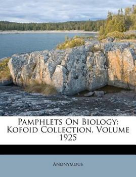 Paperback Pamphlets on Biology: Kofoid Collection, Volume 1925 [German] Book