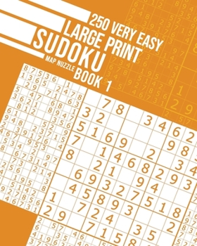 Paperback 250 Very Easy Large Print Sudoku Book 1 Book