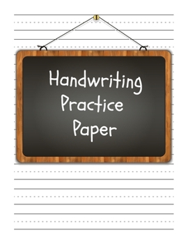 Paperback Handwriting Practice Paper: Perfect Writing Paper With Dotted Line For Kids. Book