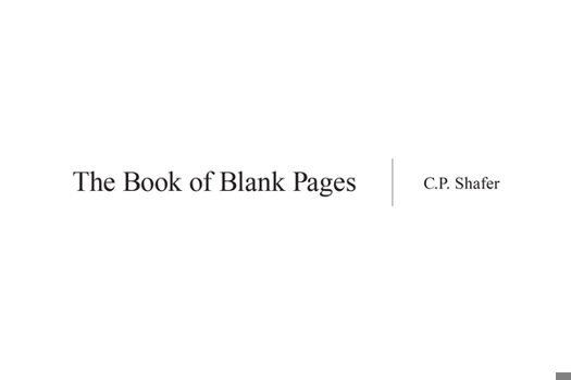 Paperback The Book of Blank Pages Book