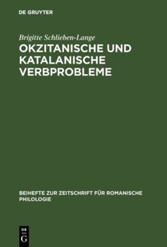Hardcover Okzitanische und katalanische Verbprobleme [German] Book