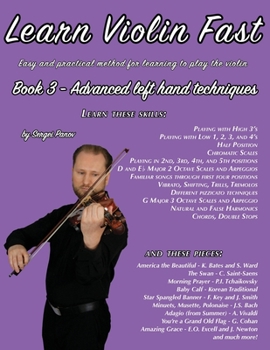 Paperback Learn Violin Fast Book 3: Easy and practical method for learning to play the violin Book