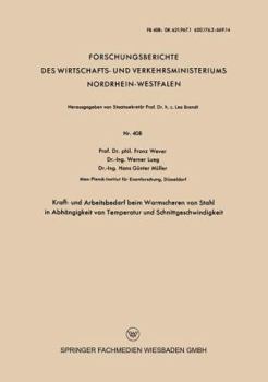 Paperback Kraft- Und Arbeitsbedarf Beim Warmscheren Von Stahl in Abhängigkeit Von Temperatur Und Schnittgeschwindigkeit [German] Book