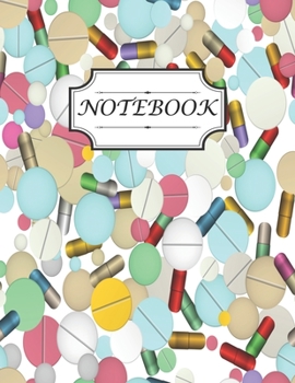 Paperback Notebook Pharmacy Technician: College Ruled Notebook Size 8.5 X 11 inch 120 page Notebook For Work Notes Design with Tablets And Vitamins Book