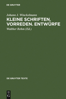Hardcover Kleine Schriften - Vorreden - Entwürfe [German] Book