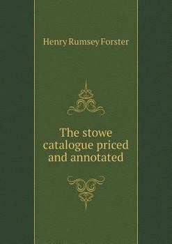 Paperback The stowe catalogue priced and annotated Book